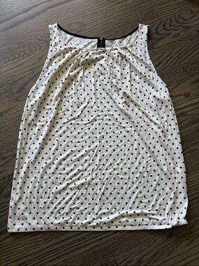 Loft Polka Dot Sleeveless Top